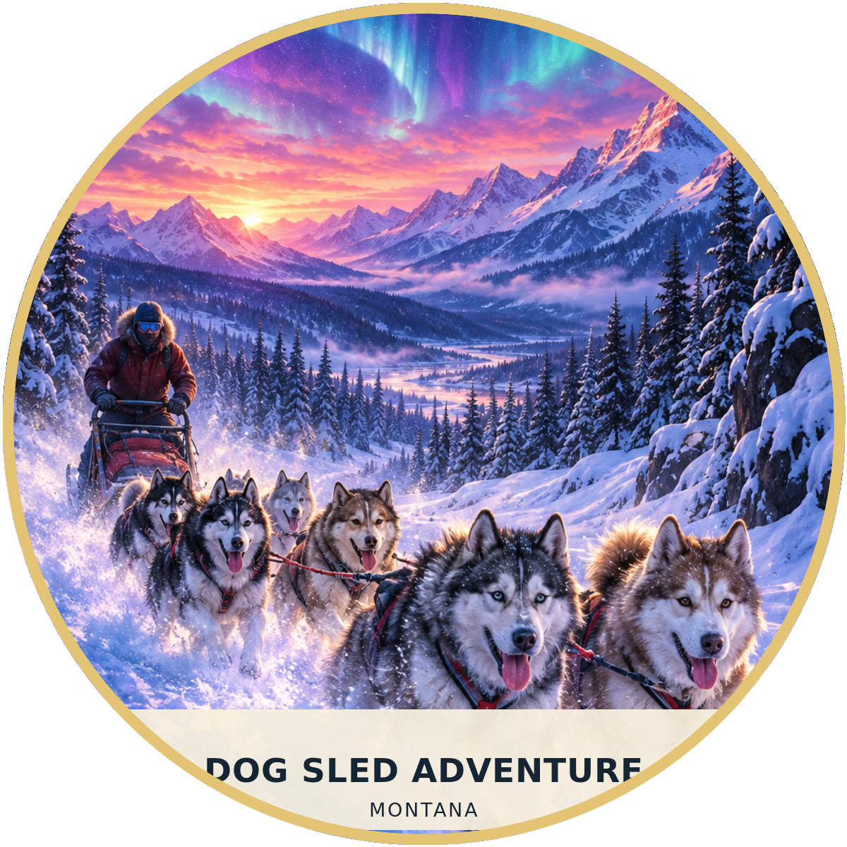 Dog Sled Adventure Fusion approved master artwork reference