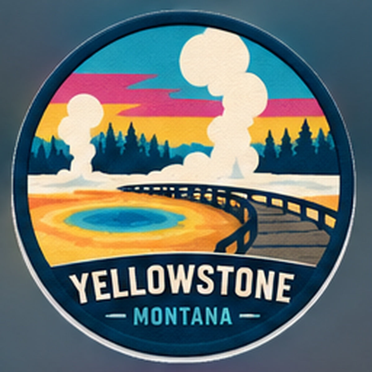 Yellowstone Geyser Basin approved master artwork reference