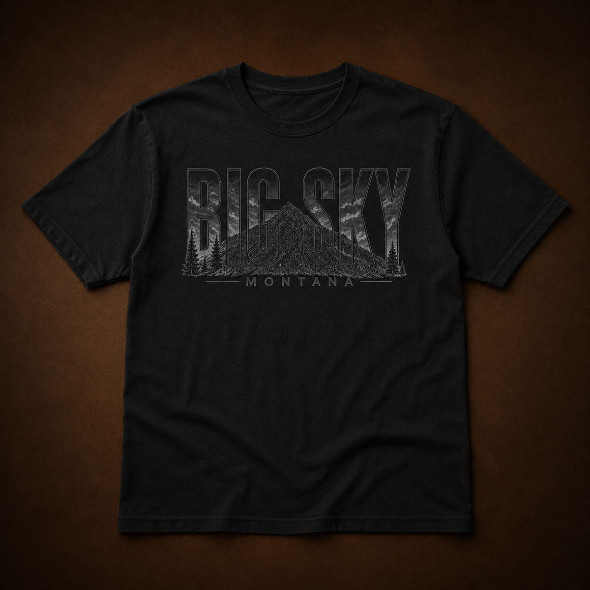 Big Sky Heritage Black T-Shirt product image