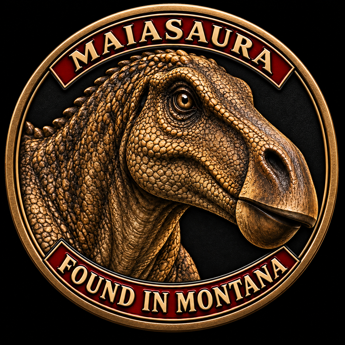 Maiasaura original approved artwork