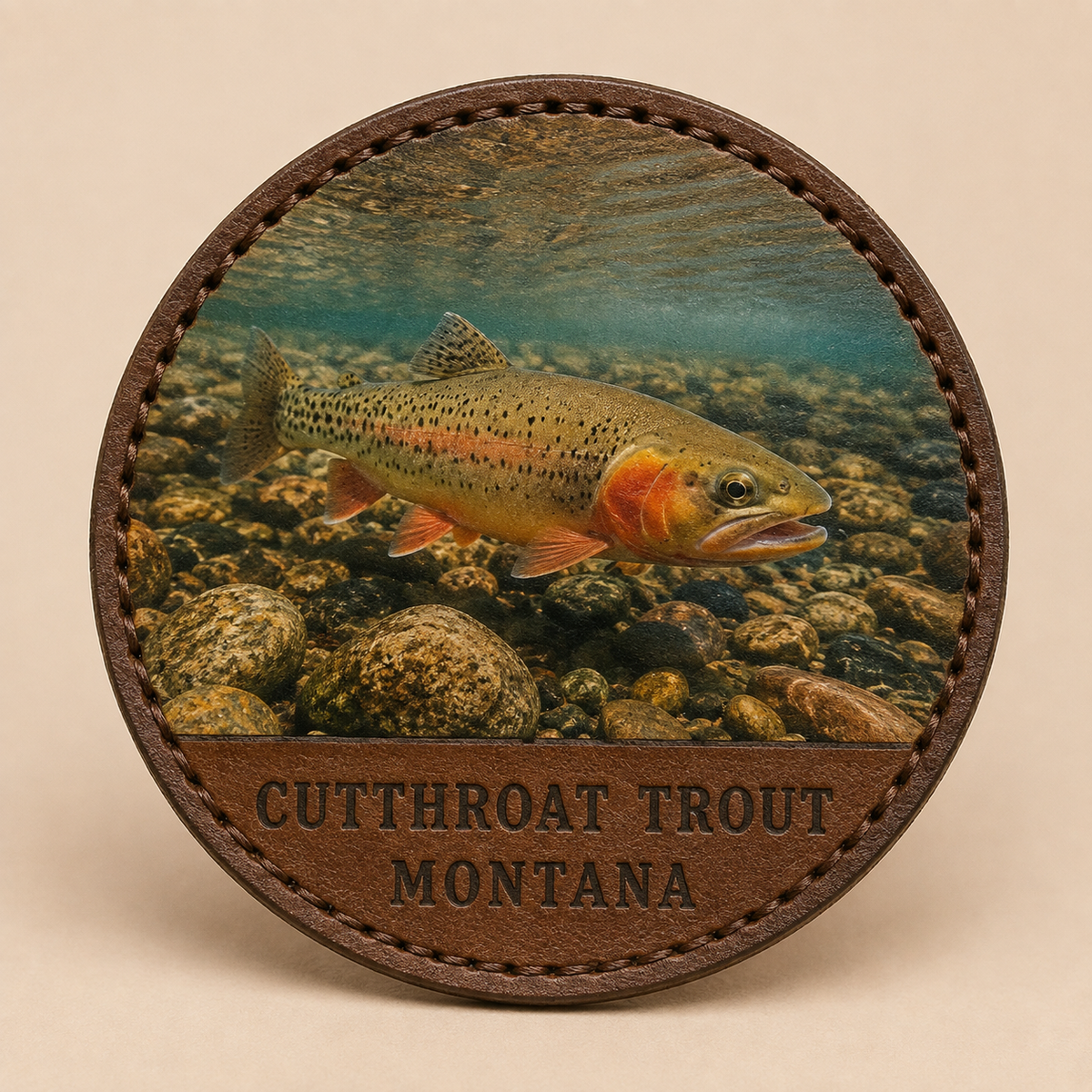 Montana Cutthroat Trout — 2 Inch Patch original patch artwork