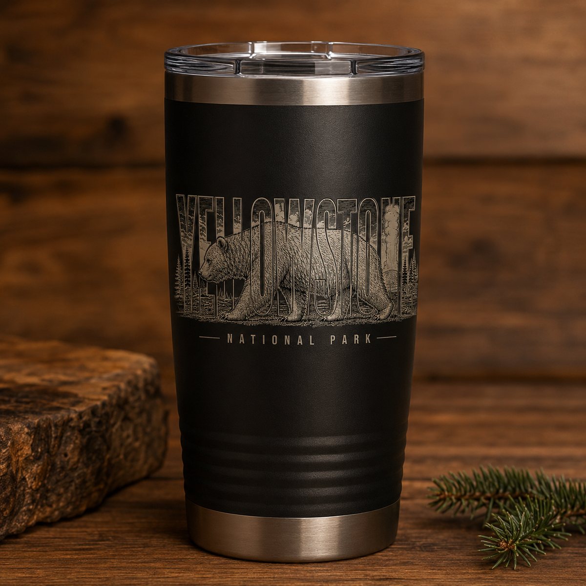 Yellowstone National Park Grizzly 20 oz Tumbler product image