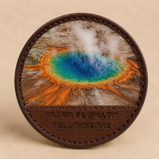 Grand Prismatic — Yellowstone — Photo Leather collectible patch hero image