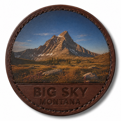 Big Sky — Lone Peak — Photo Leather collectible patch hero image
