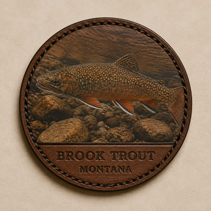 Montana Brook Trout — Photo Leather collectible patch hero image