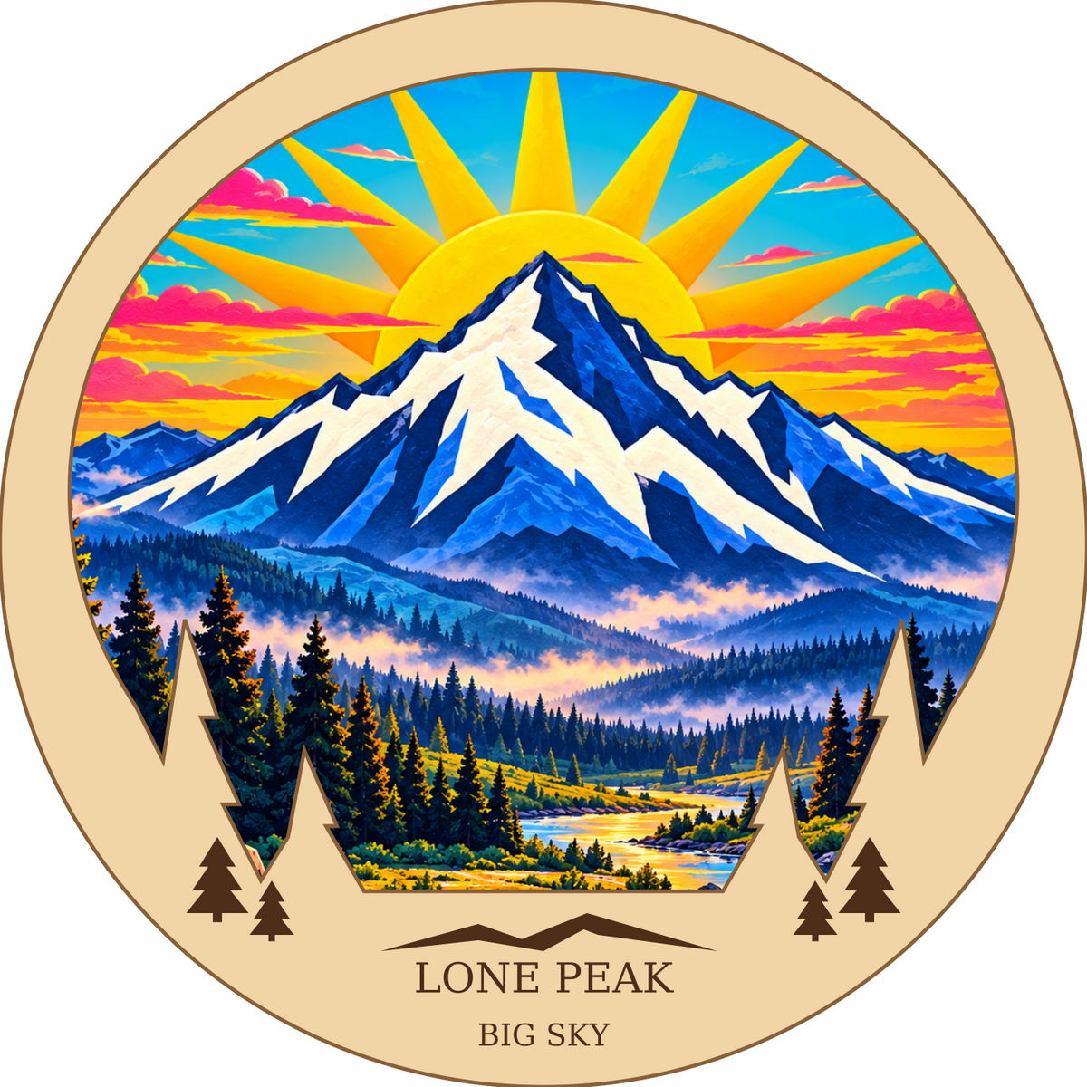 SL-BS-03-CO | Lone Peak framed design preview; hardware not shown