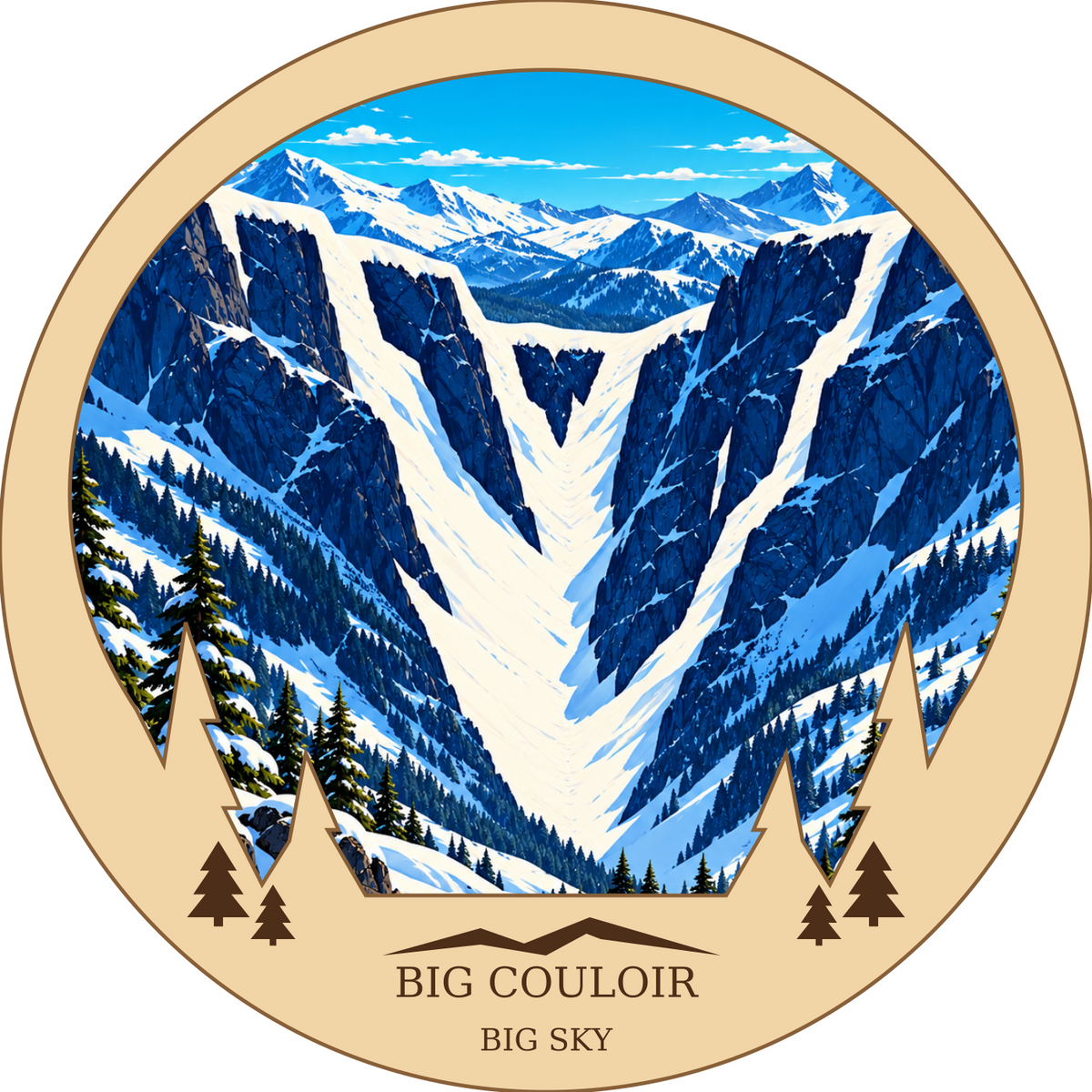 SL-BS-05-CO | Big Couloir framed design preview; hardware not shown