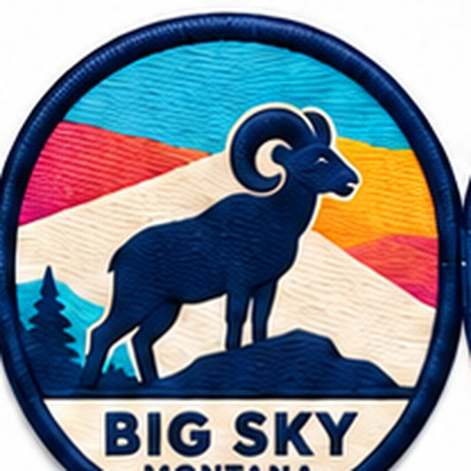 Big Sky Montana Bighorn Ram UV 3D collectible design