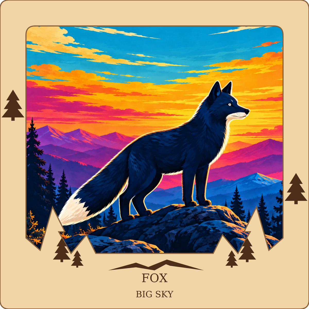 SL-BS-13-NL | Fox framed design preview; hardware not shown