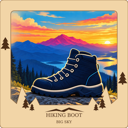 SL-BS-16-NL | Hiking Boot framed design preview; hardware not shown