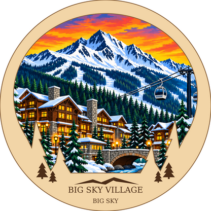 SL-BS-20-WC | Big Sky Village framed design preview; hardware not shown