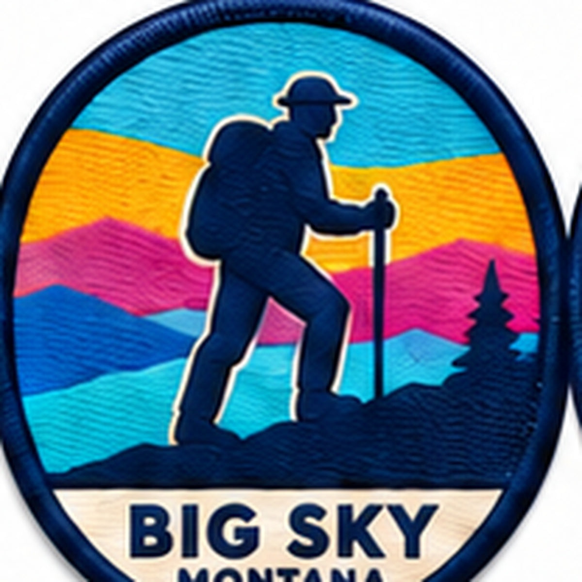 Big Sky Montana — Big Sky Hiker Magnet — approved artwork preview