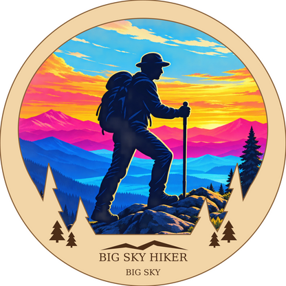 SL-BS-23-WC | Big Sky Hiker framed design preview; hardware not shown