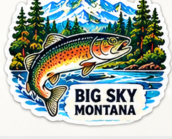 Fly Fishing sticker proof