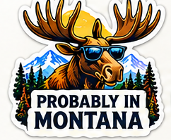 Moose sticker proof