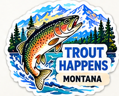 Trout sticker proof