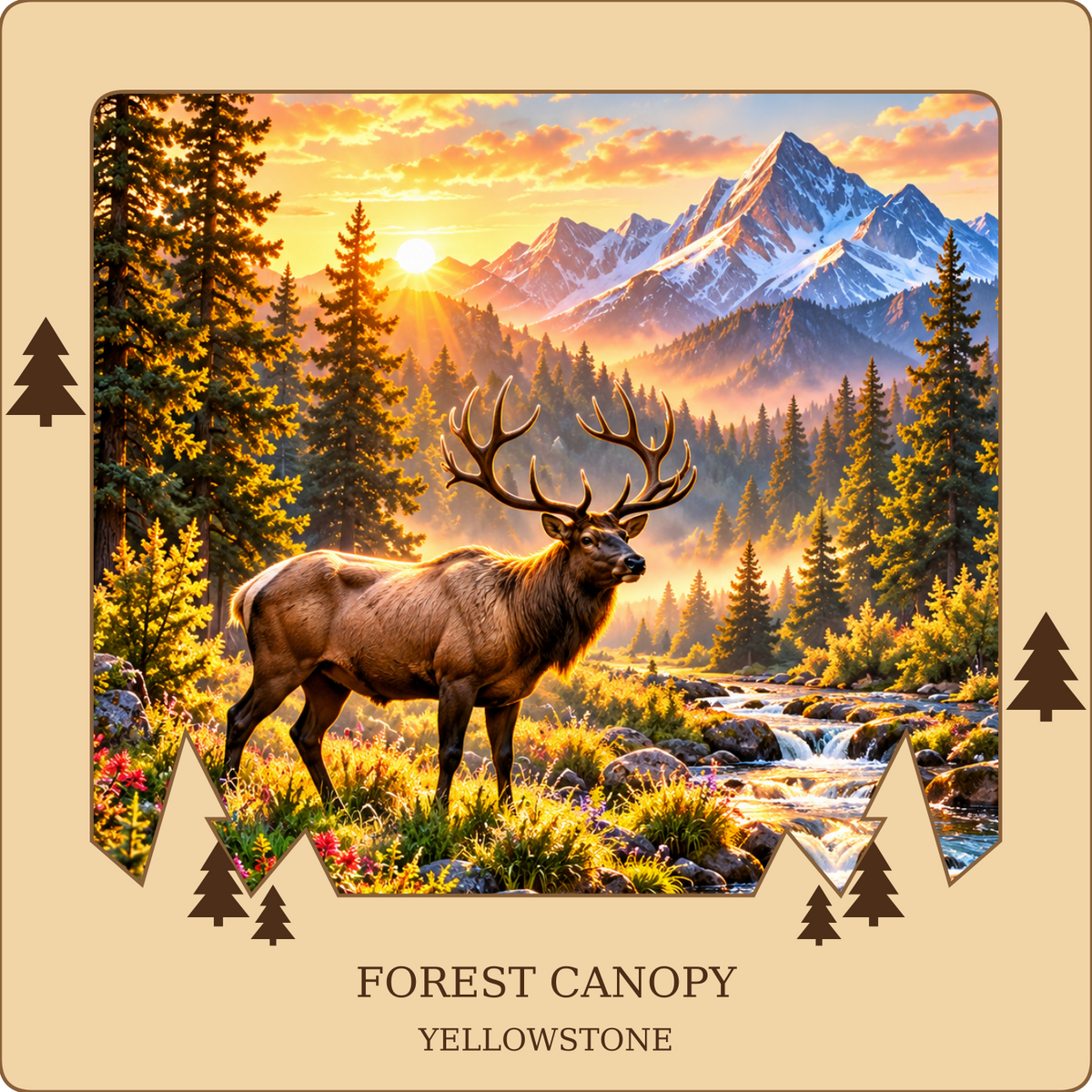 SL-NEW-FOREST-NL | Forest Canopy framed design preview; hardware not shown