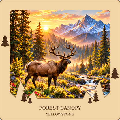 SL-NEW-FOREST-NL | Forest Canopy framed design preview; hardware not shown