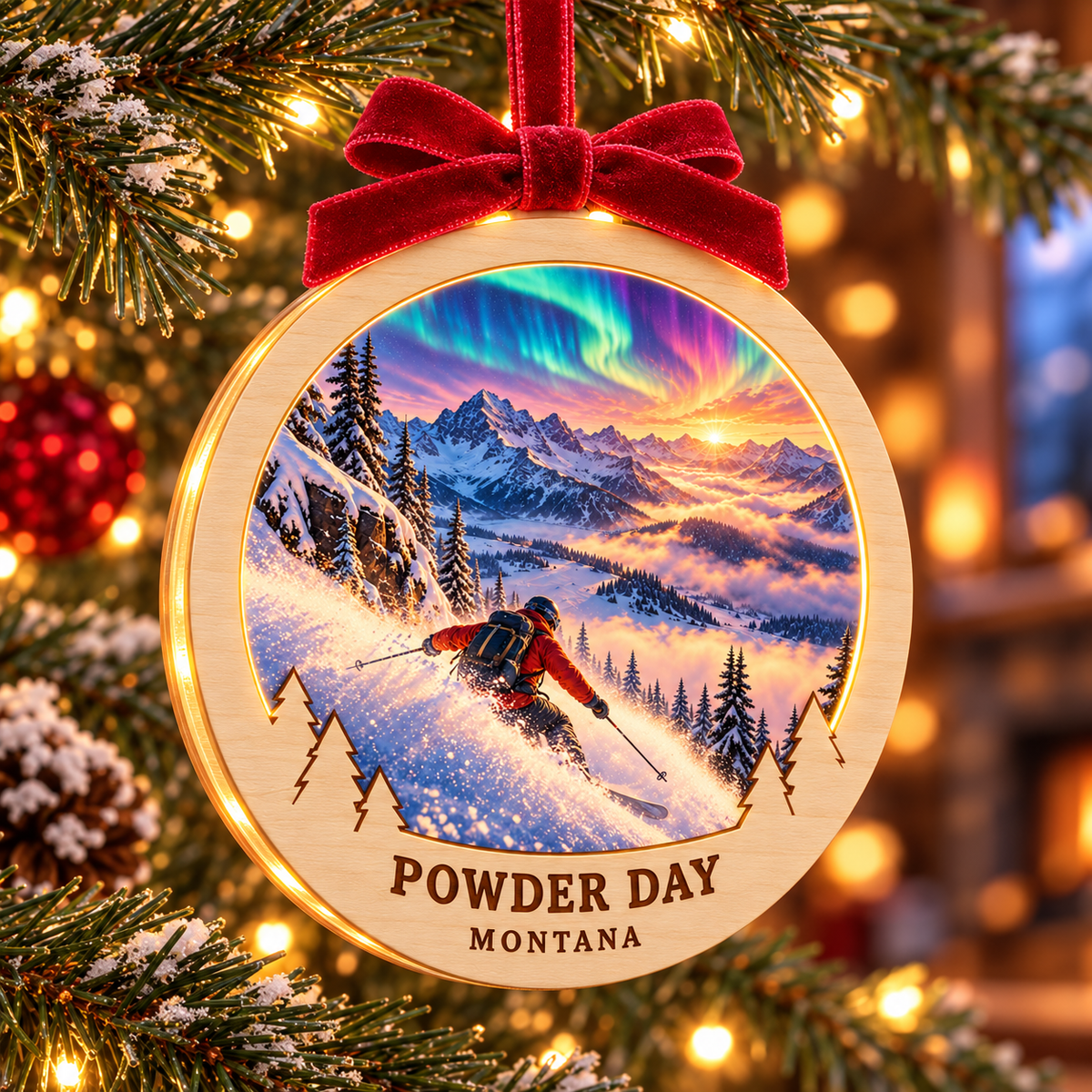 SL-OAC-01-FUSION-CO | Powder Day Montana — Fusion Light-Up Ornament — generated lifestyle mockup