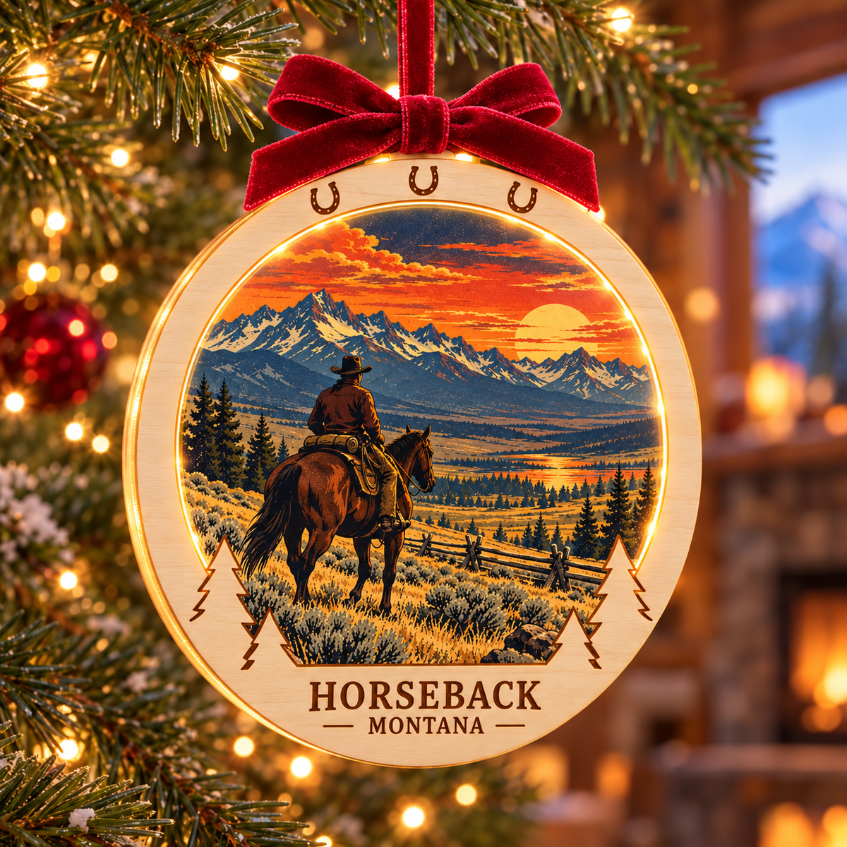 SL-OAC-02-RETRO-CO | Horseback Montana — Retro Light-Up Ornament — generated lifestyle mockup