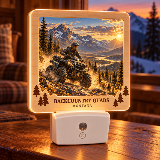 Backcountry Quads Montana Signature Motion-Sensor Nightlight — generated lifestyle mockup