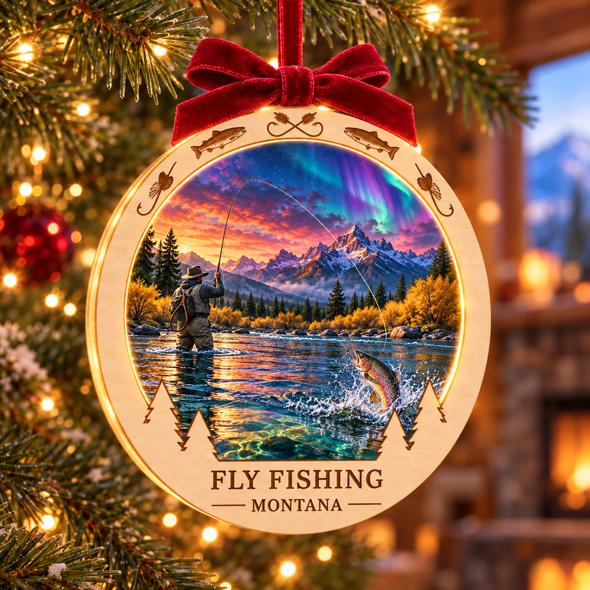 SL-OAC-05-FUSION-CO | Fly Fishing Montana Fusion Light-Up Ornament — generated lifestyle mockup