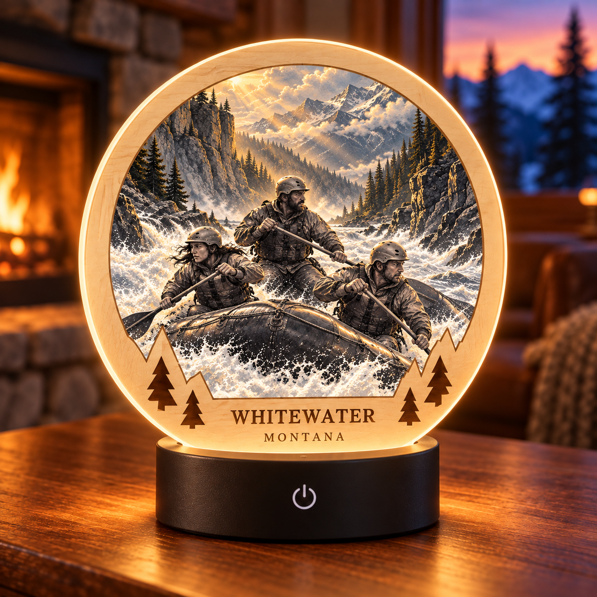 SL-OAC-07-SIGNATURE-AL | Whitewater Montana Signature Tabletop LED Lamp — generated lifestyle mockup
