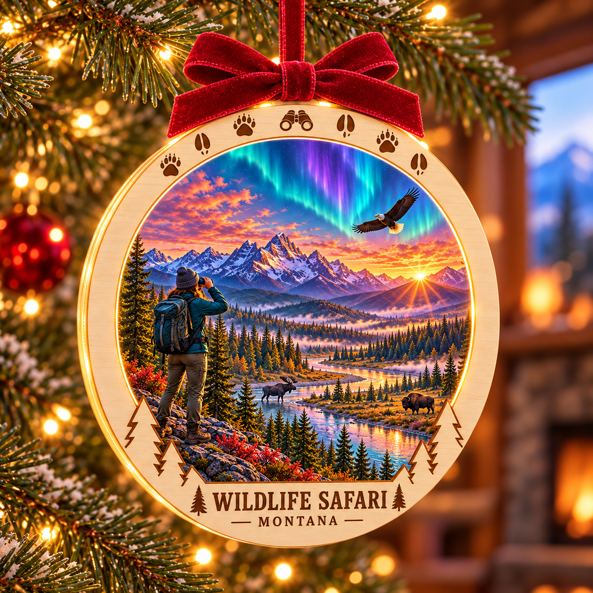 SL-OAC-09-FUSION-CO | Wildlife Safari Montana Fusion Light-Up Ornament — generated lifestyle mockup