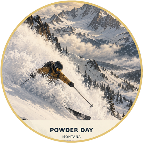 Powder Day Montana Patch - Signature