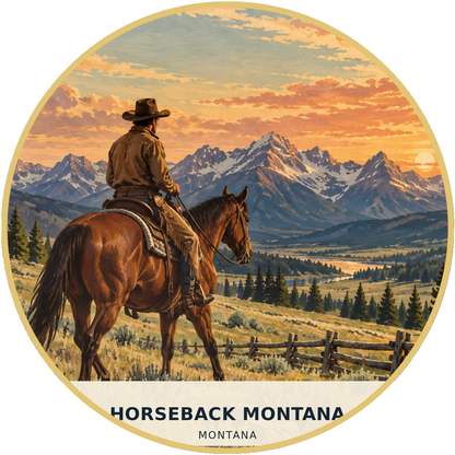 Horseback Montana Montana Classic Patch