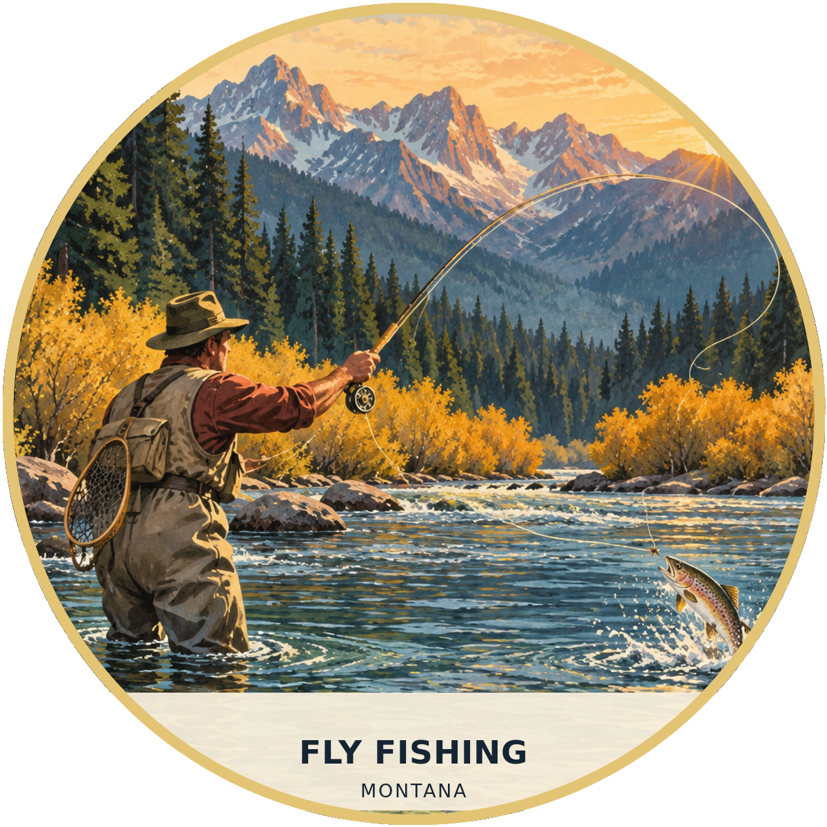 Fly Fishing Montana Classic Patch