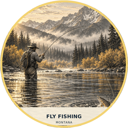 Fly Fishing Montana Signature Magnet