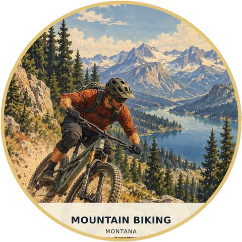 Mountain Biking Montana Patch - Classic