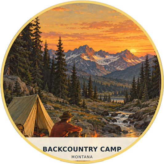 Backcountry Camp Montana Classic Magnet