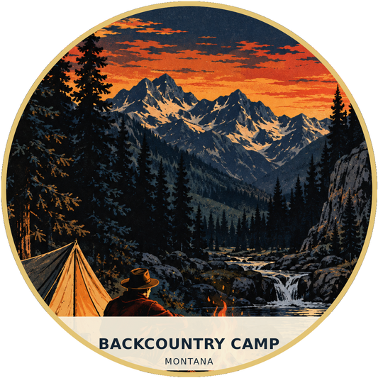 Backcountry Camp Montana Retro Patch