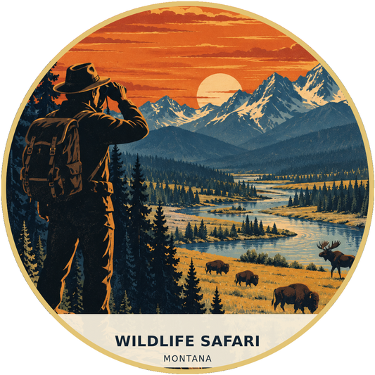 Wildlife Safari Montana Retro Patch