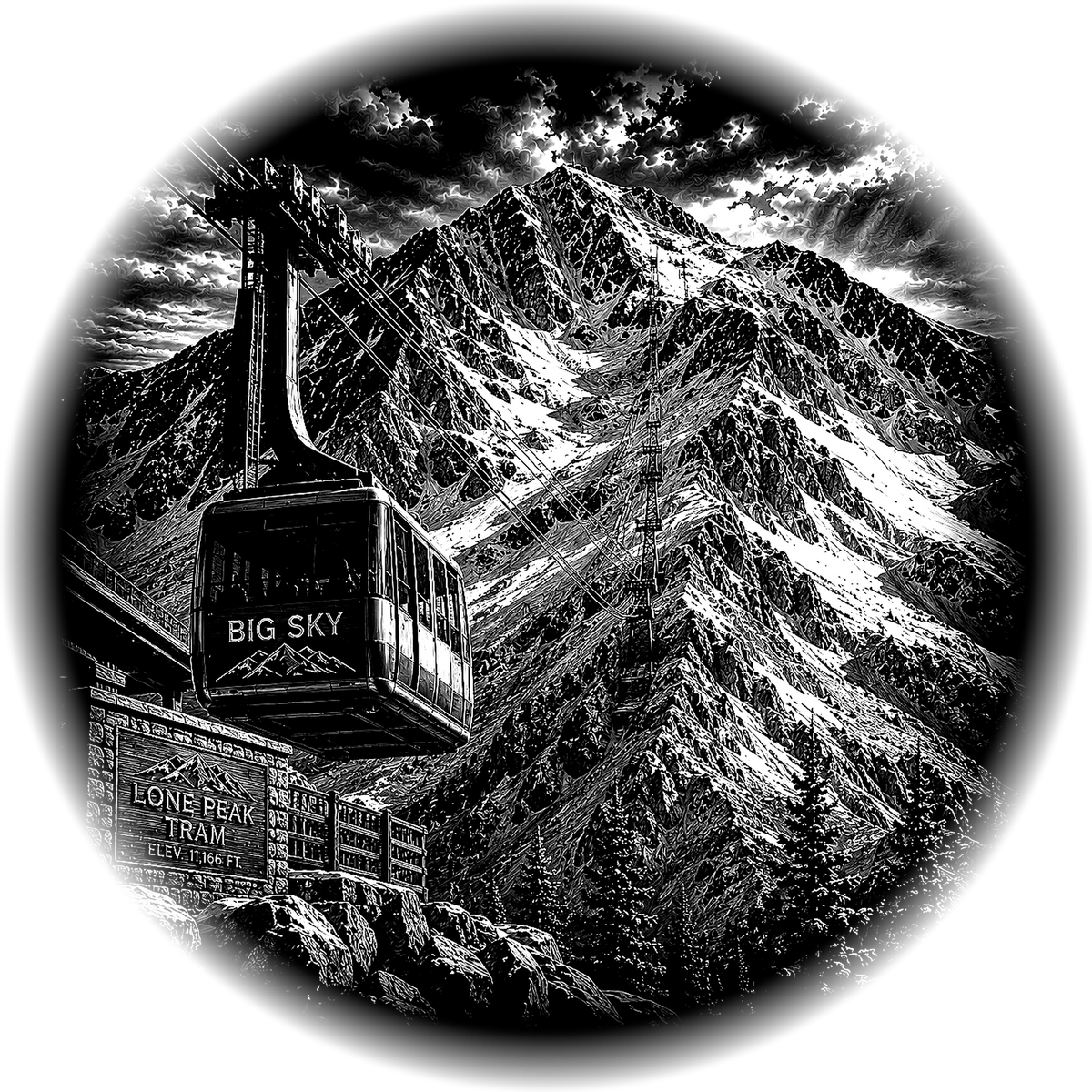 Lone Peak Slate Coaster