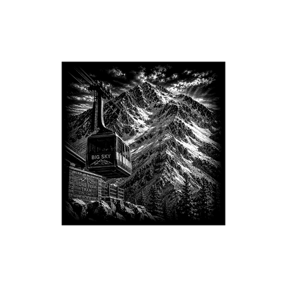 Lone Peak K9 crystal engraving source artwork