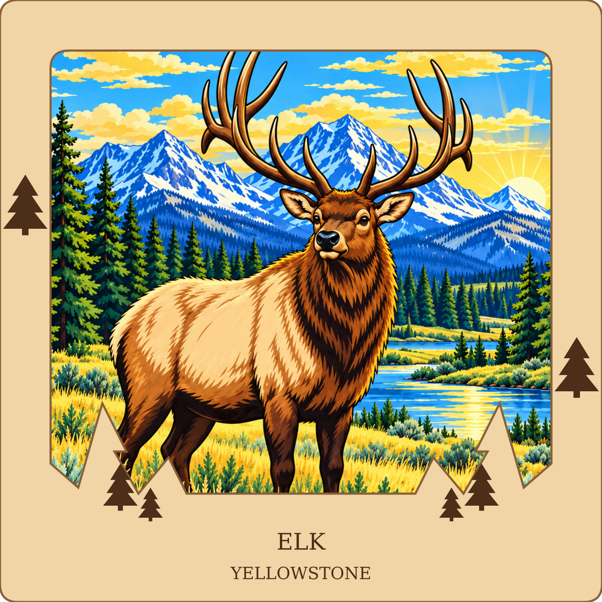 SL-YS-04-NL | Elk framed design preview; hardware not shown