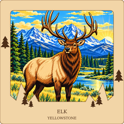 SL-YS-04-NL | Elk framed design preview; hardware not shown
