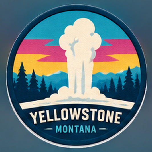 Yellowstone Old Faithful UV 3D collectible design
