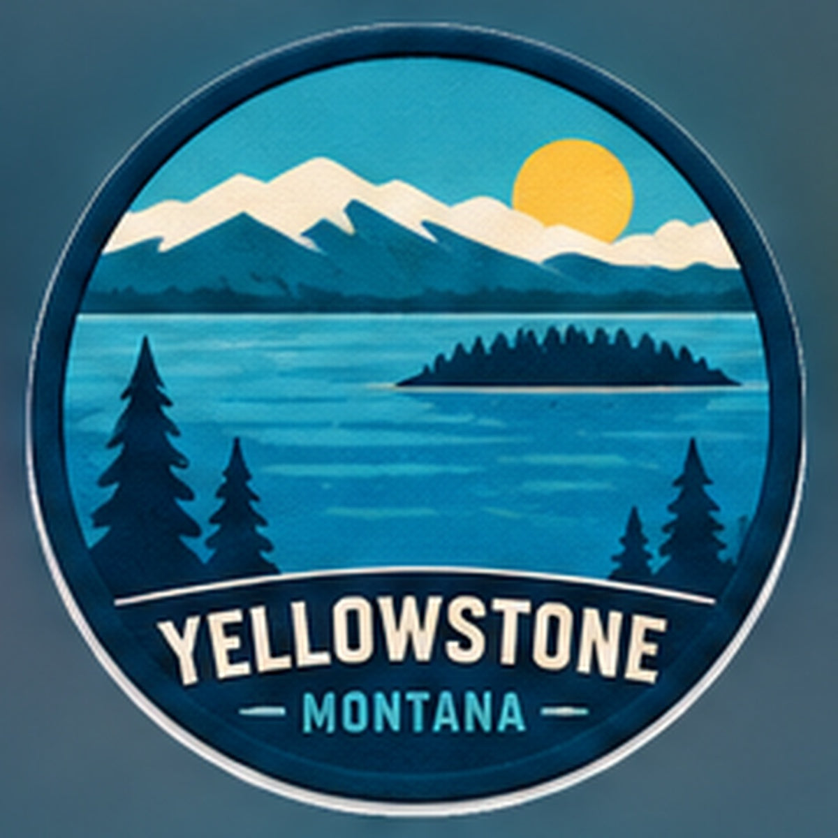 Yellowstone Lake approved master artwork reference