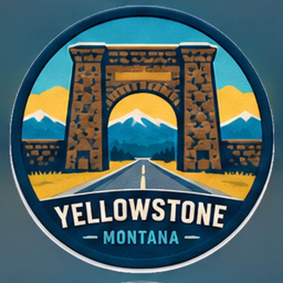Yellowstone Entrance approved master artwork reference