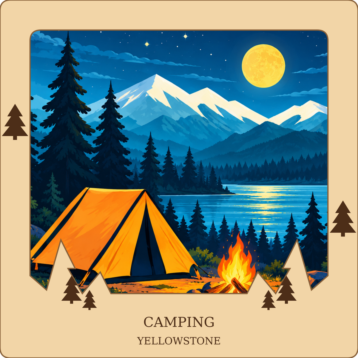 SL-YS-17-NL | Camping framed design preview; hardware not shown