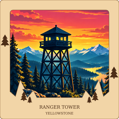 SL-YS-18-NL | Ranger Tower framed design preview; hardware not shown