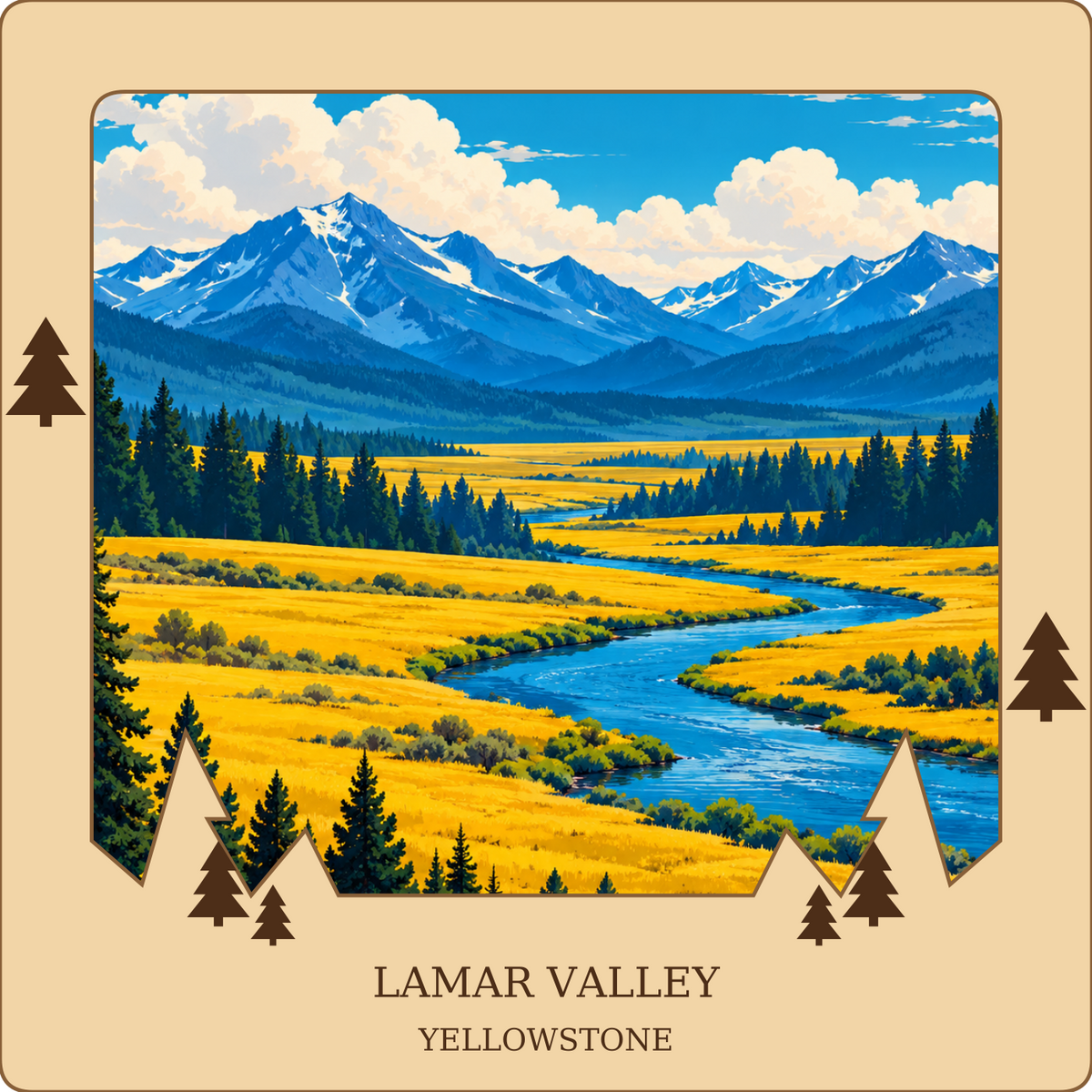 SL-YS-19-NL | Lamar Valley framed design preview; hardware not shown