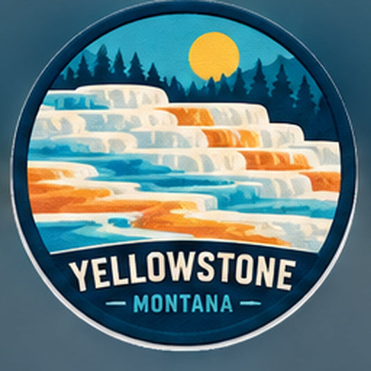 Yellowstone Mammoth Hot Springs approved master artwork reference