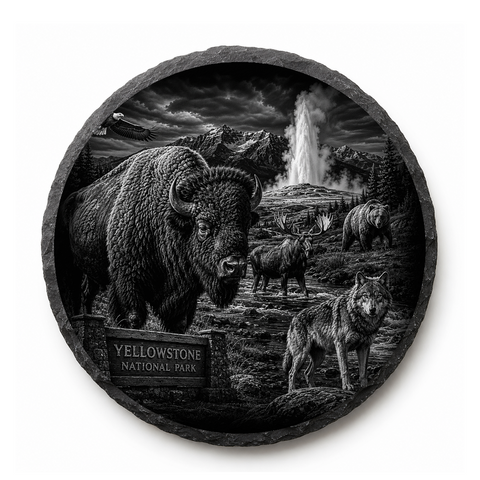 Yellowstone National Park Collection Slate Coaster