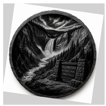 Lower Falls Slate Coaster detail image