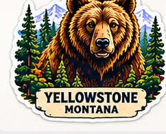 Grizzly sticker proof